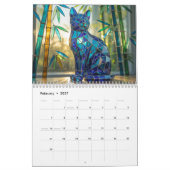 2027 Glas Kat Kalendar Kalender (Feb 2027)