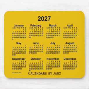 2027 Gold Calendar door Janz Muismat