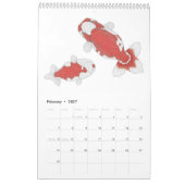 2027 Goudvis Kalender (Feb 2027)