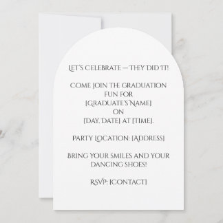 2027 Graduation Party invitation  Kaart