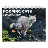 2027 Grappige Katten Poepende Kalender Persoonlijk (Hoes)