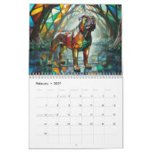 2027 Grote Hond Glas Kalender (Feb 2027)