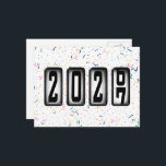 2027 Happy New Year Odometer Briefkaart<br><div class="desc">* Send a quick New Years Hello to family and friends. * This postcard is just the right size for short 'New Years Wishes. * Use for party invitations or for New Years Party Thank You Notes, too! * To the back of postcard, add a photo or have your personal...</div>