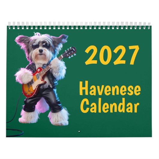 2027 Havanese Hond Kalendar Kalender (Hoes)