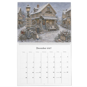 2027 Haven Dorp Kalender
