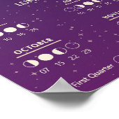 2027 Hekserij Mot Maan Hemellichamen Kalender Poster (Hoek)