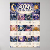2027 Hemelse Dromen Muurkalender Poster (Voorkant)