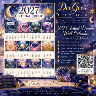2027 Hemelse Dromen Muurkalender Poster
