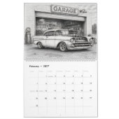 2027 Hot Rod Spieremusclemobiel Kalender (Feb 2027)