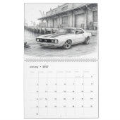 2027 Hot Rod Spieremusclemobiel Kalender (Jan 2027)
