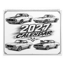 2027 Hot Rod Spierkracht Auto Kalender