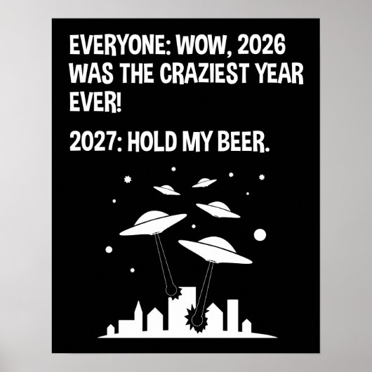 2027 Hou Mijn Bier Poster (Voorkant)