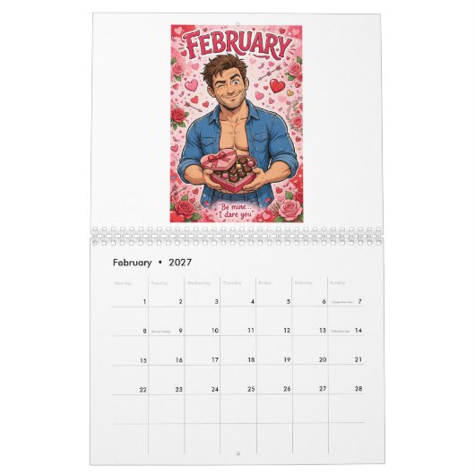 2027 HUNK KALENDER (Feb 2027)