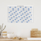 2027 Jaar Overzicht Eenvoudige Wand Planner Kalend (Keuken)