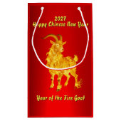 2027 Jaar van de Vuur Geit Cadeautas (Achterkant)