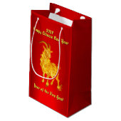 2027 Jaar van de Vuur Geit Cadeautas (Achterkant Gekanteld)