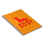 2027 Jaar Van De Vuur Geit Notitieboek (Rechterzijde)