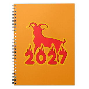 2027 Jaar Van De Vuur Geit Notitieboek
