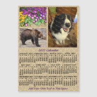 2027 Jaarkalender Koffiebonen 3 Foto's Magneet