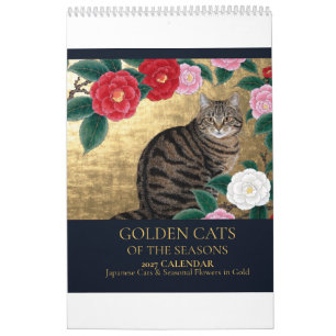 2027 Japanse Kattenkalender   Gouden Katten Kalender
