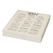 2027 Kalender #1 Vier Rijen, Drie Kolommen Rubberstempel (Stempel)