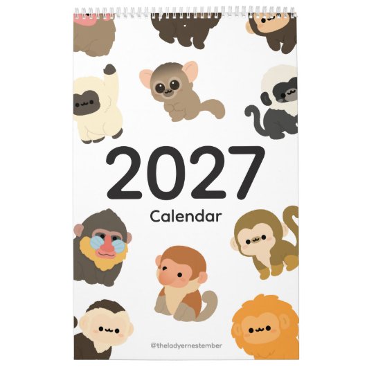 2027 Kalender Aap (Hoes)