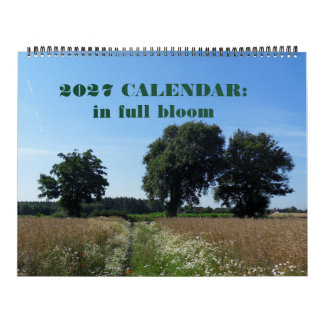 2027 kalender: een jaar in bloei kalender