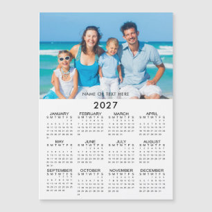 2027 Kalender Foto Aangepaste Magnetische