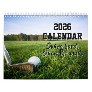 2027 Kalender Grappige Golf Citaten Golfer Humor