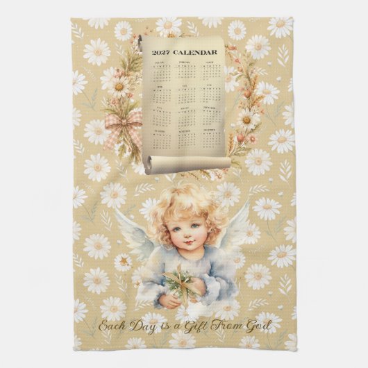 2027 Kalender Handdoek Elke Dag is een Geschenk va (Verticaal)