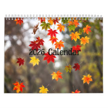 2027 Kalender (Herfstbladeren - Gemaakt door Grok)