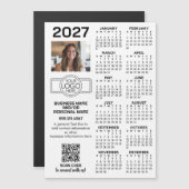 2027 Kalender Kantoor logo, QR-code, foto en meer (Voorkant / Achterkant)