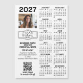 2027 Kalender Kantoor logo, QR-code, foto en meer (Voorkant)