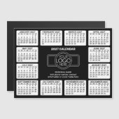 2027 Kalender - logo Contact Info Zwart - Magneet (Voorkant / Achterkant)