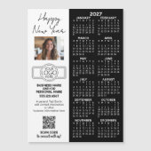 2027 Kalender MAGNEET - logo, QR-code, Foto Plus (Voorkant)