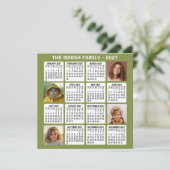 2027 Kalender met 4 foto's (Staand voorkant)