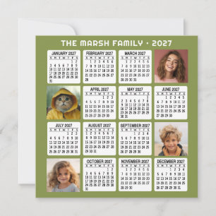 2027 Kalender met 4 foto's