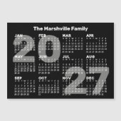 2027 Kalender met extra tekst - magnetische kaart (Voorkant)