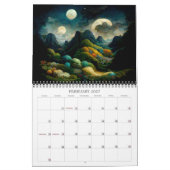 2027 Kalender met Fantasievolle Landschappen (Feb 2027)