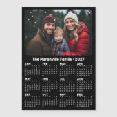 2027 Kalender met foto aangepaste tekst magnetisch (Voorkant)