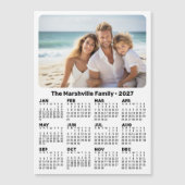 2027 Kalender met foto aangepaste tekst magnetisch (Voorkant)
