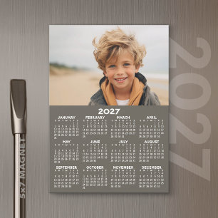 2027 Kalender met Foto - Hele Jaar Magnetische Kaa
