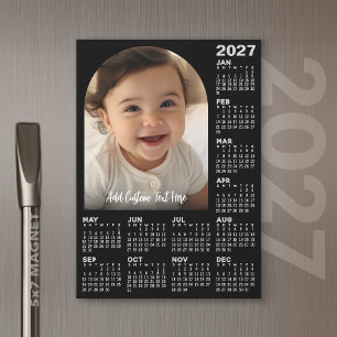 2027 Kalender met Foto - Hele Jaar Magnetische Kaa