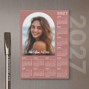 2027 Kalender met Foto - Hele Jaar Magnetische Kaa