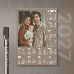 2027 Kalender met Foto - Hele Jaar Magnetische Kaa