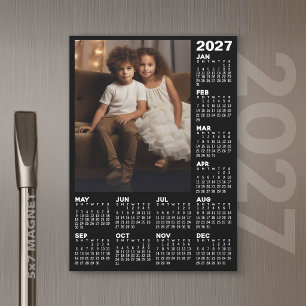 2027 Kalender met Foto - Hele Jaar Magnetische Kaa