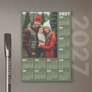 2027 Kalender met Foto - Hele Jaar Magnetische Kaa