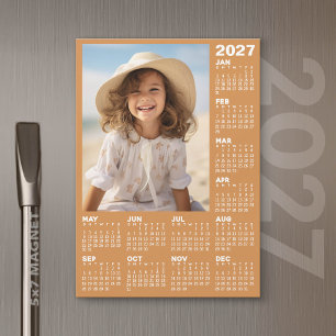 2027 Kalender met Foto - Hele Jaar Magnetische Kaa
