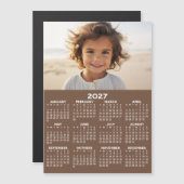 2027 Kalender met Foto - Hele Jaar Magnetische Kaa (Voorkant / Achterkant)