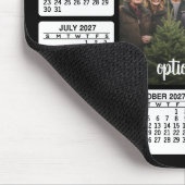 2027 Kalender met foto in het midden Zwart Wit Muismat (Hoek)